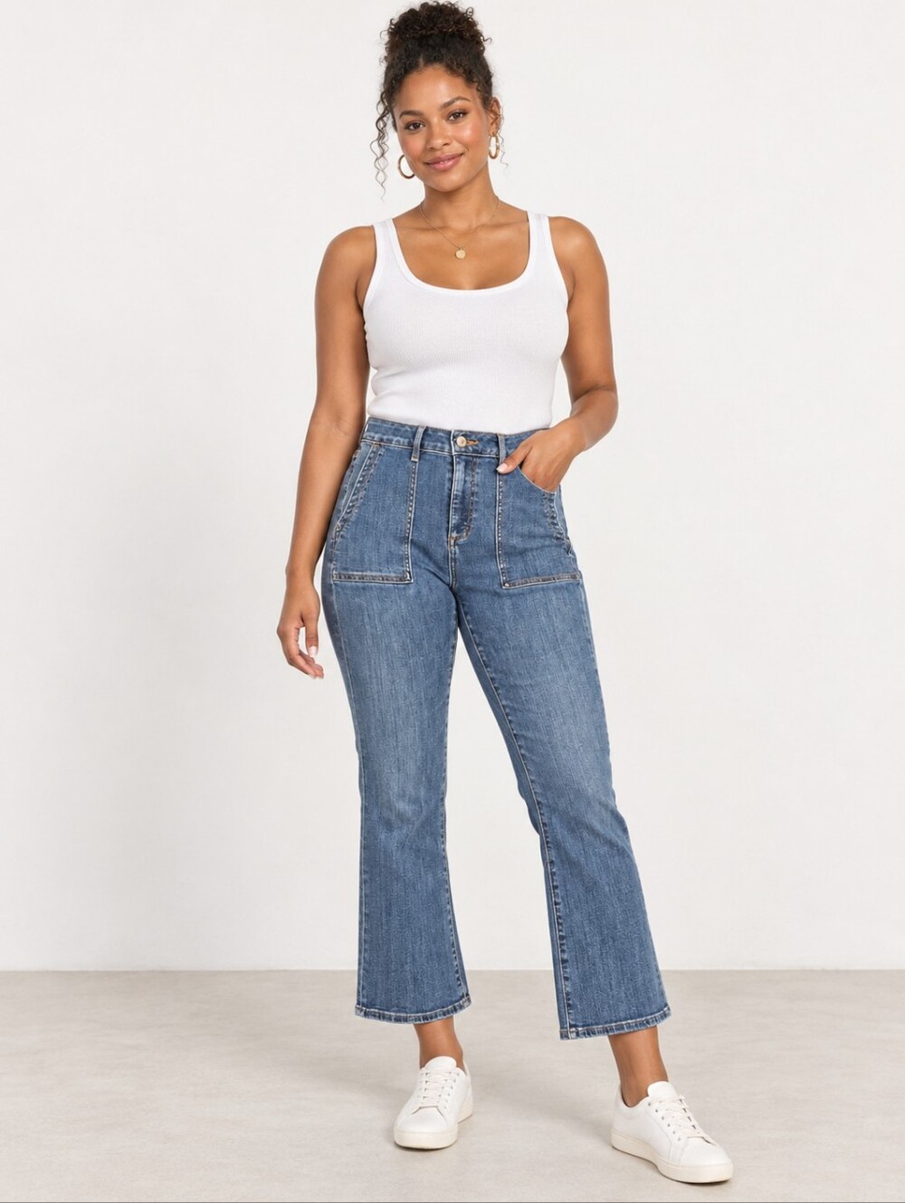 ❤ LOFT HIGH RISE CURVY KICK CROP JEANS, 10 (30)